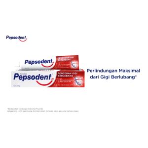 Pepsodent Pasta Gigi Pencegah Gigi Berlubang 225gr Anti-cavity Toothpaste Dengan MikroKalsium