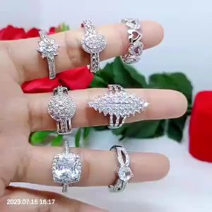 Cincin Silver Wanita Perhiasan Aksesoris Lapis Emas Titanium Tembaga Xuping Terlaris C52