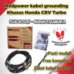 Redpower kabel grounding mobil CRV Turbo 1.500cc ground 5 titik wirekit Honda PNP plug and play CR V