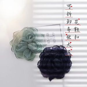 2Pcs Fashion Removable Shoe Decorations Clip Rose Flower Shoe Clips Shoe Buckles for Wedding Party Prom Daily Shoes Charms