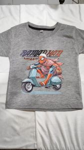 Baju Kaos Muslim Distro Lebaran Anak Laki Laki Spiderman Ngabuburit Ramadhan Import 1 - 10 Tahun