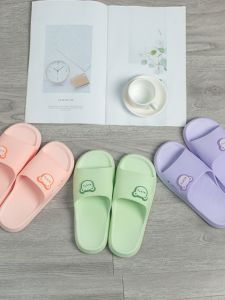 Natural Rubber Slippers Original Summer Couple Home Bathroom Soft Bottom Cool Slippers No Foot Odor One-Strap Slippers