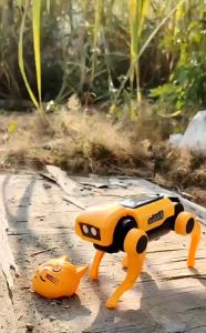 Đồ Chơi Khoa Học Robot Điện Năng Lượng Mặt Trời Chó Di Chuyển Bằng Bốn Chân Lắp Ráp Trẻ Em Đồ Chơi Giáo Dục Stem