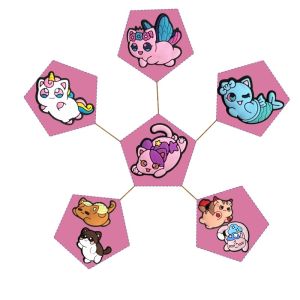 1/100pcs Cute Cat Shoe Charms  PVC Decorations Colorful Clog Buckle Accessories Kids  Party Favors Christmas Gifts DIY Craft