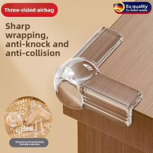 MONLEYTA | Transparent Silicone Corner Protectors For Table Windows And Cabinet Glass Protection Anti-Collision Soft Bumper For Pets