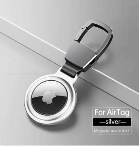 [ LOCAL SELLER] Air tag magnetic metal protection shell airtag case protector anti lost Keychain