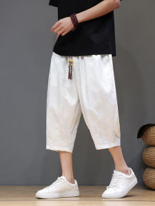 Quần Dài Nam Mùa Hè Mỏng Mới Phong Cách Trung Hoa Bãi Biển Quần Short Thể Thao Cỡ Lớn Quần Dài Thẳng Năm Phần Quần Dài Năm Phần