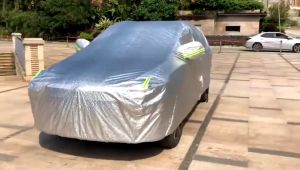 Bạt phủ ô tô tráng nhôm áo bạc phủ trùm oto xe hơi 457 chỗ xe bán tải chống nướcnóng chống xước chống mưa bụi bẩn lá cây