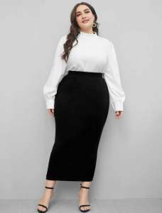 PLUS SIZE SKIRT / PLUS SIZE SKIRT / PLUS SIZE MAXI SKIRT PLUS SIZE CASUAL SKIRT / PLUS SIZE FORMAL SKIRT / PLUS SIZE OFFICE SKIRT
