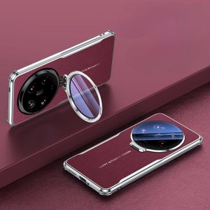 Full Camera Protector with HD Lens Film Bracket Shockproof Cases For Xiaomi 15/15 Pro/15 Ultra/14/14 Pro/14 Ultra Leather Cover