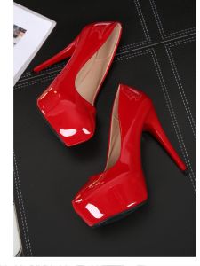 สไตล์เจ้าหญิงรองเท้าส้นสูง 12 ซม.ส้นบางชี้ Toe แฟชั่นแสดงแพลตฟอร์มกันน้ํารองเท้าเดียวสบายทั้งหมดตรงกับสี