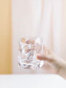 AKIRO MALAYSIA Twisted Glass Cup Cocktail Transparent Glassware Tea Coffee Cup Heat Resistant Beverage Drinkware Cawan Kaca 扭扭杯