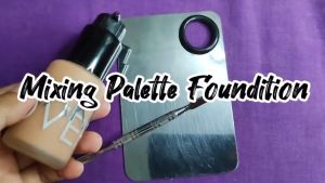 Mixing Pallet Spatula Stainles Makeup Foundation Eyeshadow Pencampur