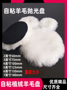 Car Beauty Polishing Waxing Wool Polishing Disc Wheel Self Adhesive Pad Ball for Polishing Machine Wool Brush Manual Tool