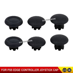 6PCS/Set White Black Replacement Thumbstick for PS5 Edge Controller Analog Stick Joystick Caps for PS5 Edge Handle Gampad Access