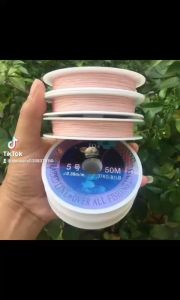 [ Dù Hồng ] Dây Dù 50m iD4 Màu Hồng Có Lõi Cao Cấp - DD50M001