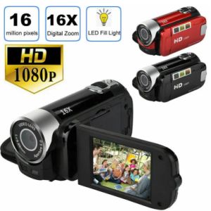 Qaao กล้องวิดีโอกล้องวีดีโอ1080P การมองเห็นได้ในเวลากลางคืนกล้องวีดีโอดิจิตอลซูมออปติคอล16x 16ม. สำหรับกล้องถ่ายวิดีโอบันทึก