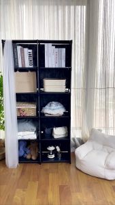 Worthbuy Book Shelf Wardrobe Storage Rack Cabinet Dormitory Asrama Kabinet Rak Penyimpanan Buku 储物架