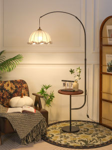 RIYUE | French Vintage High-End Floor Lamp Shelf