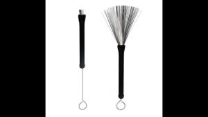 1PC Bàn Chải Trống Dạng Sóng Có Thể Thu Vào Bàn Chải Dây Bộ Gõ Có Thể Thu Vào Phụ Kiện Dùi Trống Chuyên Nghiệp