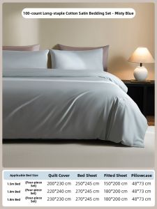 JALICE | Luxurious 100-count Cotton Sheet Set 4-pieces