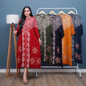 DRESS MAURA CAP MALAMAN LENGAN 7/8 TERBARU SEKDRESS CAP MALAMAN RAYON PREMIUM RESLETING DEPAN BUSUI