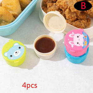 【3/4Pcs Mini Condiment Squeeze Bottle Plastic Salad Dressing Ketchup Squeeze Jar Container Portable Lunch Box Sauce Bottle】