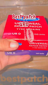แผ่นปะยาง BEST PATCH UR 0 ขนาด 36 มม. 1 กล่อง มี 100 แผ่น แผ่นปะยางรถยนต์ แผ่นปะยางอเนกประสงค์ แผ่นปะเรเดียล รถยนต์ รถบรรทุก ปะยาง