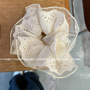 Heavyweight Lace Double Layer Hair Ties for Women French Style Hair Bun Headbands Scalp Bands Hair Ropes Fashionable Hair Accessories