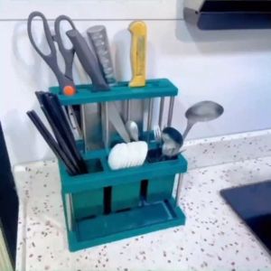 Kitchen Knife Rack Drainer Rack Fork Spoon Holder Cutlery Holder Drainer Chopsticks Multifuntion Knife Chopstick Holder Storage Box Kitchen Rack Organizer Utensil Organizer