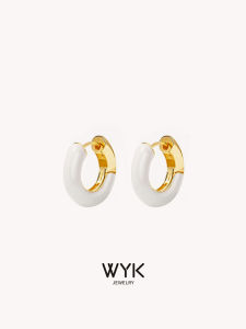 WYK | Luxury Lightweight Enamel Hoop Earrings
