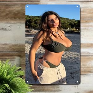 Metal Beach Sign Poster Wall Art Home Bar Decor Christmas Gift
