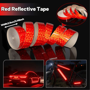 Miếng Dán Phản Quang Cho Ô Tô Băng Cảnh Báo An Toàn Chống Nước Ngoài Trời Màu Trắng Đỏ Huỳnh Quang Màu Vàng - Băng Keo Che Chắn Gia Công Kim Loại