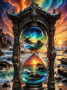500/1000/1200/2000PCS Jigsaw Puzzle Beautiful Hourglass Sunset Scene For Adults Perfect For Quiet Evening Activity