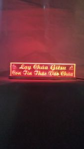 Chữ điện chữ led Lạy Chúa Giesu Con Tín Thác Vào Chúa. Chữ Điện Công Giáo Bảng mica điện đổi màu Đèn Led Màu Đa Dạng Cho Không Gian Sống Kích Thước Chữ Led 40Cm 50Cm 60Cm - Lazada