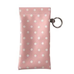 Eyeglasses Case Stylish Polka Dot Auto-close Glasses Bag With Cleaning Cloth Sunglasses Pouch Portable Hanging Card Holder