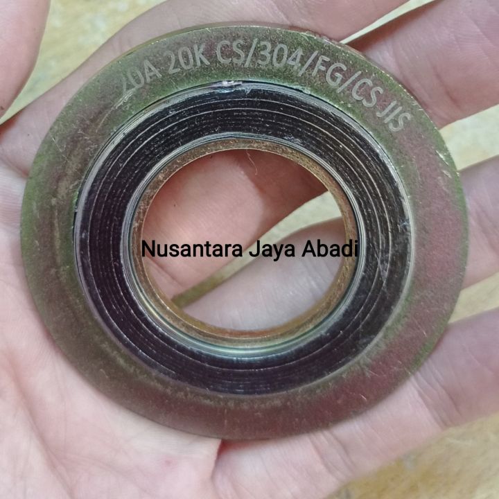 Packing Besi Swg Spiral Wound Gasket SWG Carbon Steel Besi JIS 20K 3/4