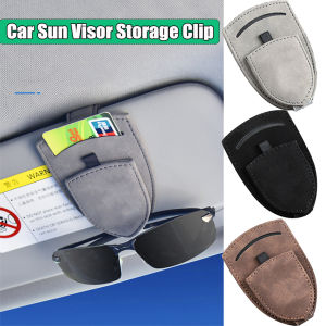 Suede Car Styling Glasses Storage Clip Sun Visor Card Ticket Holder For Porsche Cayenne Panamera Macan Boxster 911 Carrera-GT 92