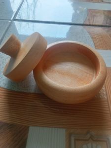 cetakkan donat kayu satu set plus pembolong STAINLESS tebal dan anti karat