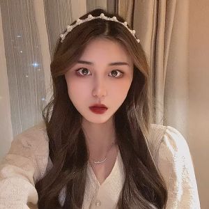 Băng đô cài tóc nữ tiểu thư - cài tóc ngọc trai hình bông hoa cute