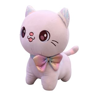 Đồ Chơi Búp Bê Mèo Hoạt Hình Dễ Thương Bằng Vải Nhung Hồng Cho Bé Gái Đồ Chơi Búp Bê Bằng Vải PP Cotton Đồ Chơi Búp Bê Mèo Nhỏ Dành Cho Bé Gái