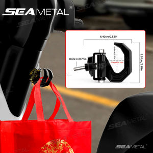 Aluminum Alloy Motorcycle Luggage Helmet Double Hook Mount Motorbike Scooter Helmet Holder Bag Hook Hanger With Screw