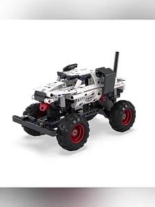 Monster Off-Road Jam Megalodon 2in1 Xe Kéo Lùi Khối Xây Dựng Kỹ Thuật Dòng Xe Đua Thể Thao Mô Hình Gạch Đồ Chơi Dành Cho Bé Trai