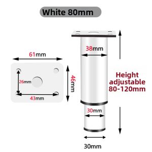 FULAIAN | Adjustable Thickened Stainless Steel Furniture Legs