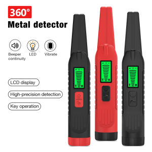 Handheld Metal Detector Metal Pinpointing Rod Detector 360° Side-scan Metal Finder Scanner Gold Silver Coin Detector LCD Display