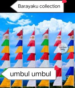 Bendera umbul umbul background isi 5 pcs