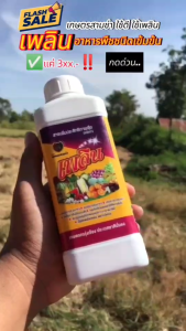 ปุ๋ยน้ำ อาหารเสริมพืชชนิดเข้มข้น สูตรพิเศษเกรดพรีเมี่ยม บำรุงลำต้นใบและระบบรากให้แข็งแรง ใช้ได้กับพืชทุกชนิด ตราเพลิน ขวด 500 CC.