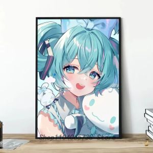 Bandai | Hatsune Miku Bộ Tranh Gắn Đá Full Tròn/Vuông Kim Cương Khảm Tác Phẩm Nghệ Thuật Dành Cho Người Mới Bắt Đầu Handmade Trang Trí Nhà Quà Tặng