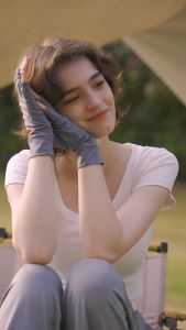 Ohsunny Kem Chống Nắng Nữ Găng tay bảo vệ khỏi ánh mặt trời cảm giác mát mẻ ngón găng tay chống UV UPF50 +