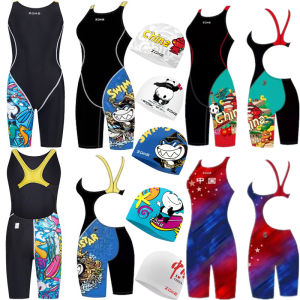 Zoke 2025 Swimsuit Quần Bơi Liền Thân Năm Điểm Chuyên Nghiệp Dành Cho Thanh Thiếu Niên Nữ Quần Bơi Chuyên Nghiệp Cho Trẻ Em